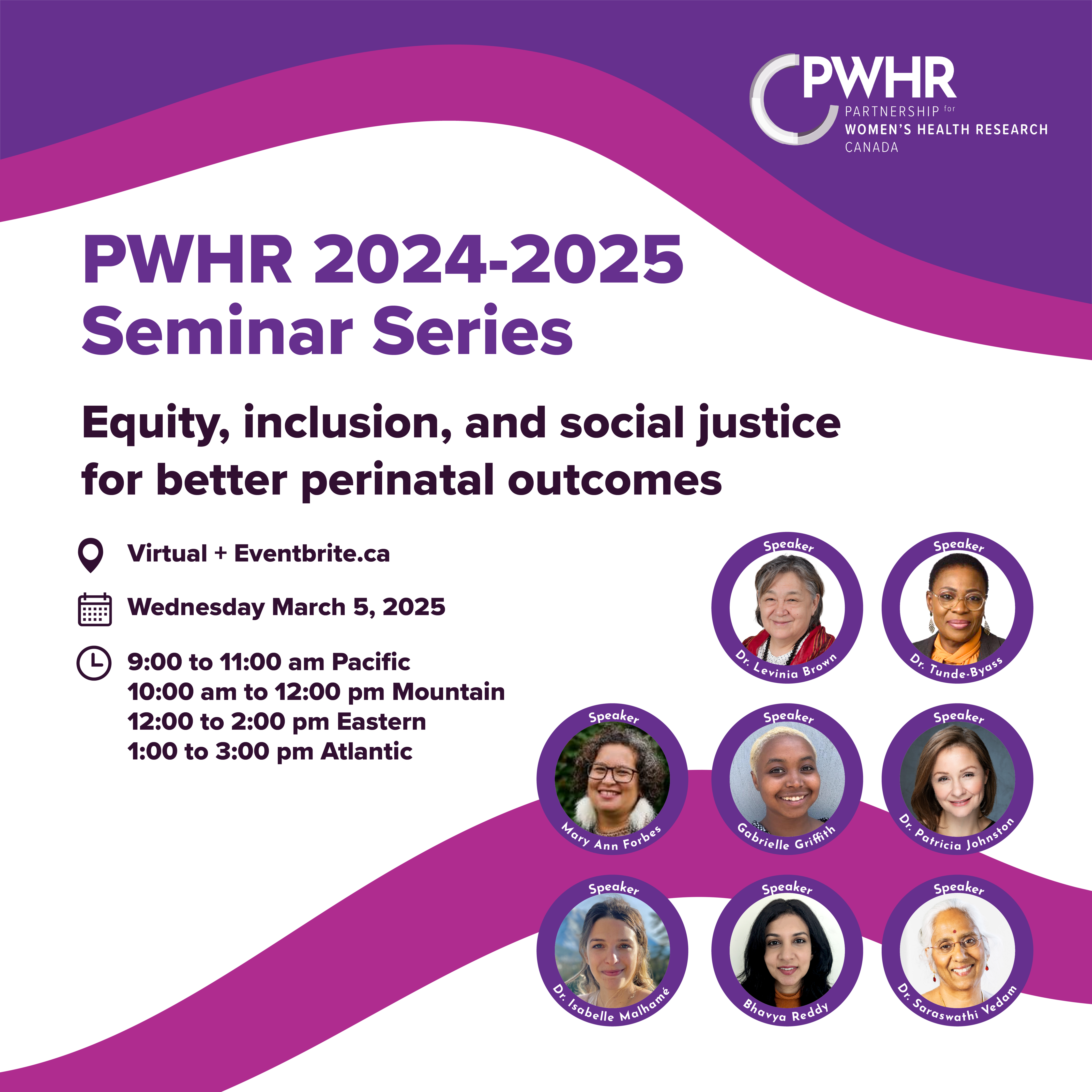 PWHR 2024-2025 Seminar Series Perinatal Outcomes - Square